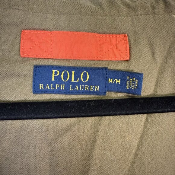 Polo Ralph Lauren Full Zip Oiled Cloth Orange Hooded Sport Jacket Medium Utility - Picture 5 of 16